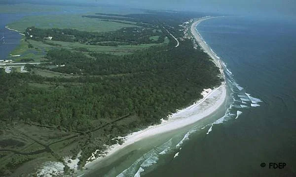 amelia island state park aerial view
